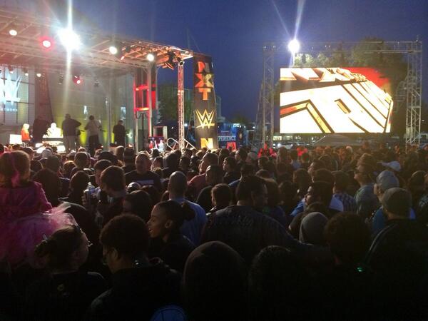 HeymanHustle's tweet image. "@TripleH WOW...outside for the #NXTArRIVAL preshow... @WWENXT http://t.co/lFYUnJ3jdG" ... The #NXT Generation!!!