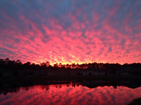 1battatta's tweet photo. Les comparto lo que vi ahora desde el patio de mi casa. No es increible? #staugustine #sunset #florida #nofilter http://t.co/TRFuWaOfe7
