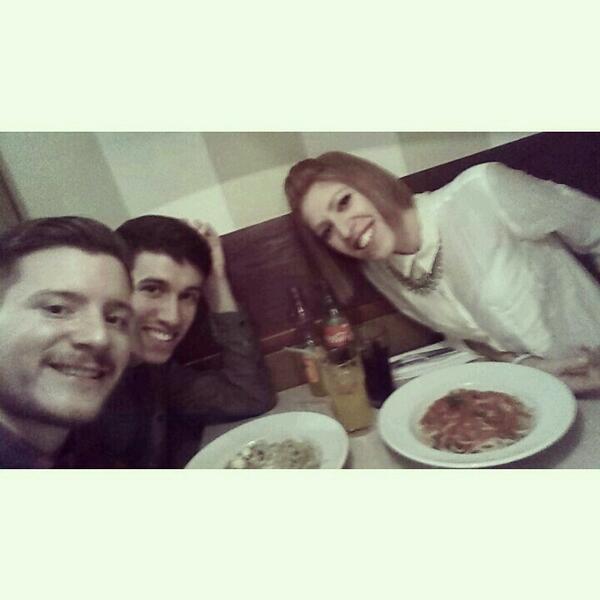 Riquisima pasta italiana con la mejor compañia @__alvaroaguado y #javii
