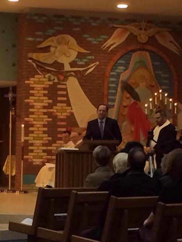 stlsocialgroup's tweet image. I liked @MayorSlay speech at our church. #StRaymonds