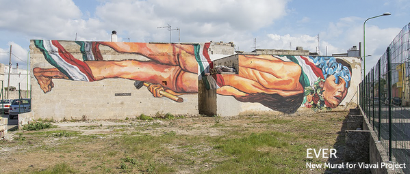 allcitycanvas's tweet photo. El artista argentino #EVERSIEMPRE acaba de terminar su mural para #ViavaiProject en Italia: http://t.co/OTNDCL9fQ2 http://t.co/9uYR9EHw6m