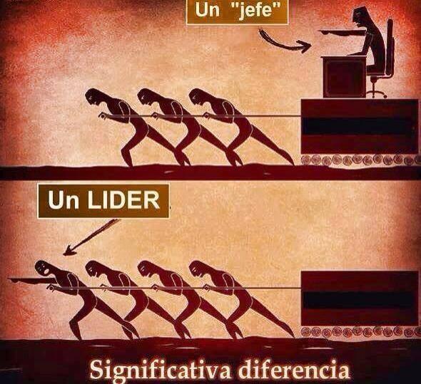 La diferencia entre un jefe y un lider