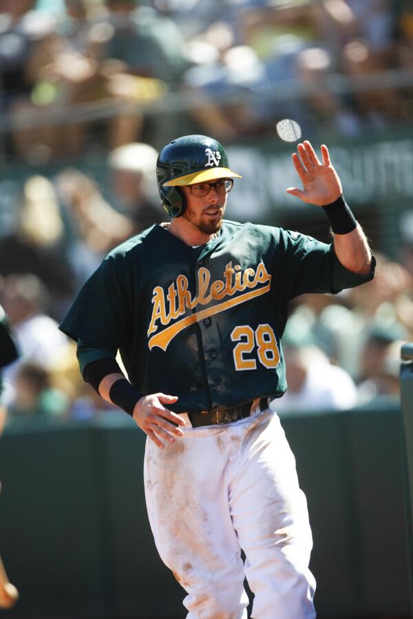Athletics's tweet photo. The #FaceOfMLB should wear glasses. RETWEET to vote #EricSogard. #NERDPOWER #Moneyball http://t.co/CHNFlLiKYR