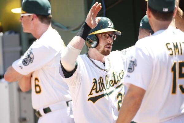 Athletics's tweet photo. #EricSogard is the #FaceofMLB. RETWEETS = High fives http://t.co/7Gdt4yLE0H