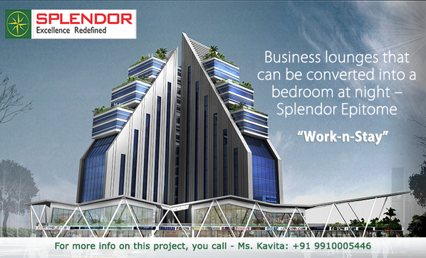 SplendorgNet's tweet photo. Splendor WorkNStay-Concept of bringing both #Work &amp; #Home under same roof has provn beneficial for business travelers http://t.co/KpcgdkhJni