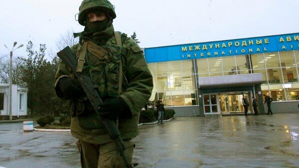 Russian soldiers occupy Sevastopol airport in Crimea