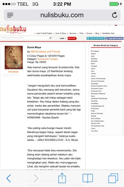 Halooo! Yang penasaran sama buku Dunia Maya ayo dong merapat ke nulisbuku.com cuman 33ribu aja loh