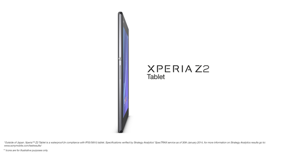 sonyxperia's tweet photo. #XperiaZ2Tablet – the world's slimmest and lightest tablet*. #portableperfection http://t.co/QBYRAusJTb