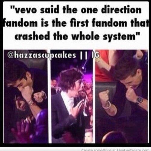 murrrrm's tweet image. Вево сказали, что Дирекшионеры - это самый первый фандом, который сломал целую систему.