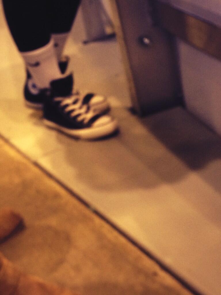 white nike socks over leggings