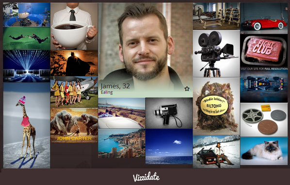 vizzidate's tweet image. Vizziprofile of the week - What would you ask James about? #profile #dating #single
