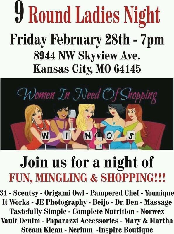 9RoundKC's tweet image. Join us tonight at our Tiffany Springs location!  Shopping,  wine, mingling, &amp;amp; sign up special!