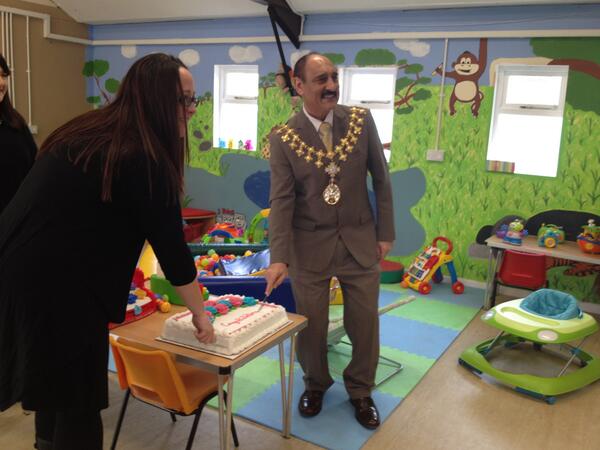 Congrats to Jeanene @4CheekyMonkeysL here with the Mayor of #Trafford at launch of Cheeky Monkeys in #salewest #ff