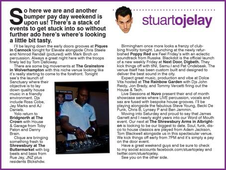 stuartojelay's tweet photo. @RueRocknrolla @Nuvo_ @DJ_JonBrady @lee_harrison @ELEVATE__88 @JamesGarrettUK @DannyJones13 All ft. #CLUBBGUIDE http://t.co/haGOKdRzTF
