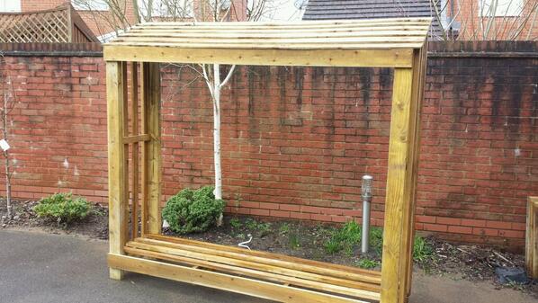 GreentopUK's tweet image. #Logstorage box delivered to another happy client in Barry South Wales. Available in wood as well. @AlisonRoberts78