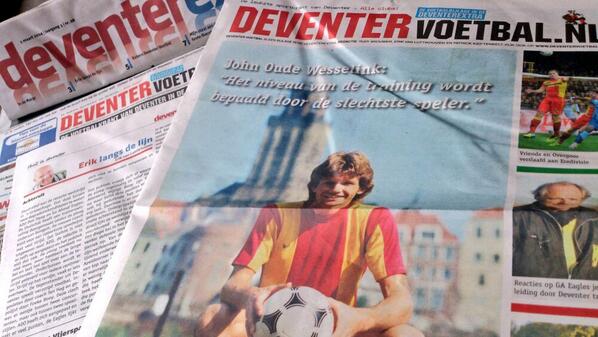 ErikDeventer's tweet photo. Wauw...... In @DeventerExtra zit voetbalkrant @deventervoetbal #goedteam oa; @vriends3 @OvergoorSjoerd #trots #GAE http://t.co/WIW47N2RF0