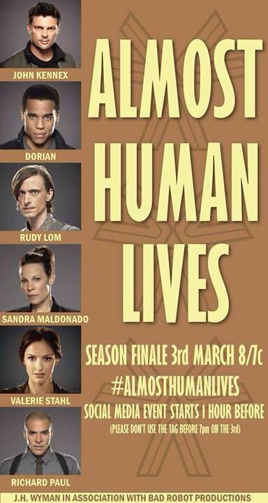 JaneAWilson2's tweet image. New campaign for #AlmostHuman! (#)AlmostHumanLives will start at 7PM EST on Monday. ONLY use this hashtag in tweet!