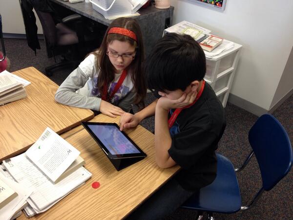 emilylucius's tweet photo. We are typing our write-on on I pads!  Who needs pencils? http://t.co/OlTqA9ok7d