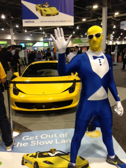 NextivaXBert's tweet photo. Swing by @Nextiva booth #2001 at #CPExpo to meet me and see my cool ride from @FerrariUSA! Loving @Channel_Expo 2014! http://t.co/y802znkKXo