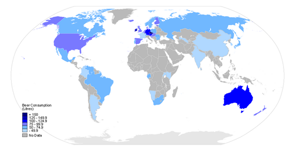 IncredibleMaps's tweet image. Who's having a Friday beer?

Beer consumption per capita…