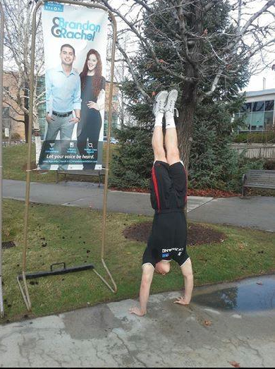 BrandonRachel14's tweet photo. Join in Brandon and Rachel's Selfie Olympics! Take a picture with their banner and hashtag #BR14SelfieOlympics http://t.co/f8qOXvmx5A