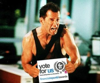 LoansWarehouse's tweet image. Bruce Willis has made his feelings known for the #FRawards2014 have you voted yet? financialreporter.co.uk/awards/
