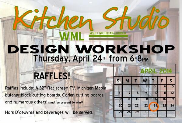 After the #WMichiganHome&amp;GardenShow, we will be having a #DesignWorkshop! Turn your #dreamkitchen into reality!