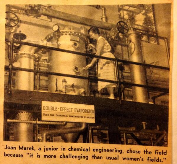 pswesays's tweet photo. In 1955, there were only about 30 Lady Boilermakers working on engineering degrees! #PSWE #flashbackfriday http://t.co/nbJP1XwRVK
