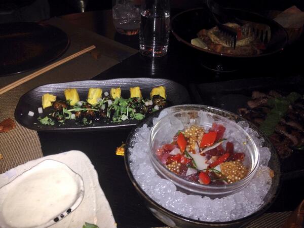 AcanthaLang's tweet image. Amazing food by @chef_lloyd at @SpiceMarketLDN great dinner before I take stage @theboxsoho #spicemarket #theboxsoho