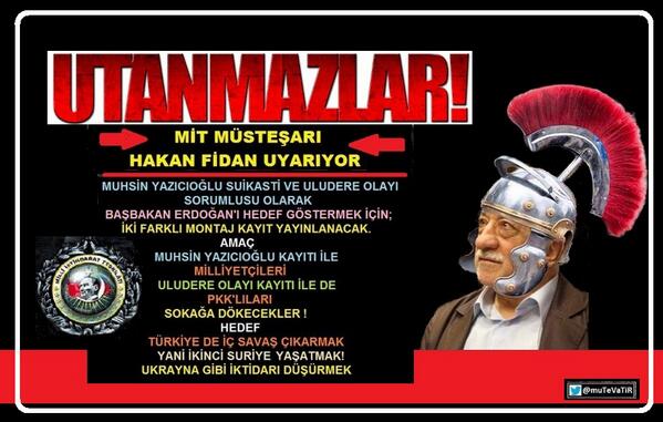 A haber.Üstad Kadir Mısıroğlu, F.G maskesini düşürüyor.

YAYIN BAŞLADI  KAÇIRMAYIN 

 #CemaatinİçkiliKuranZiyafeti