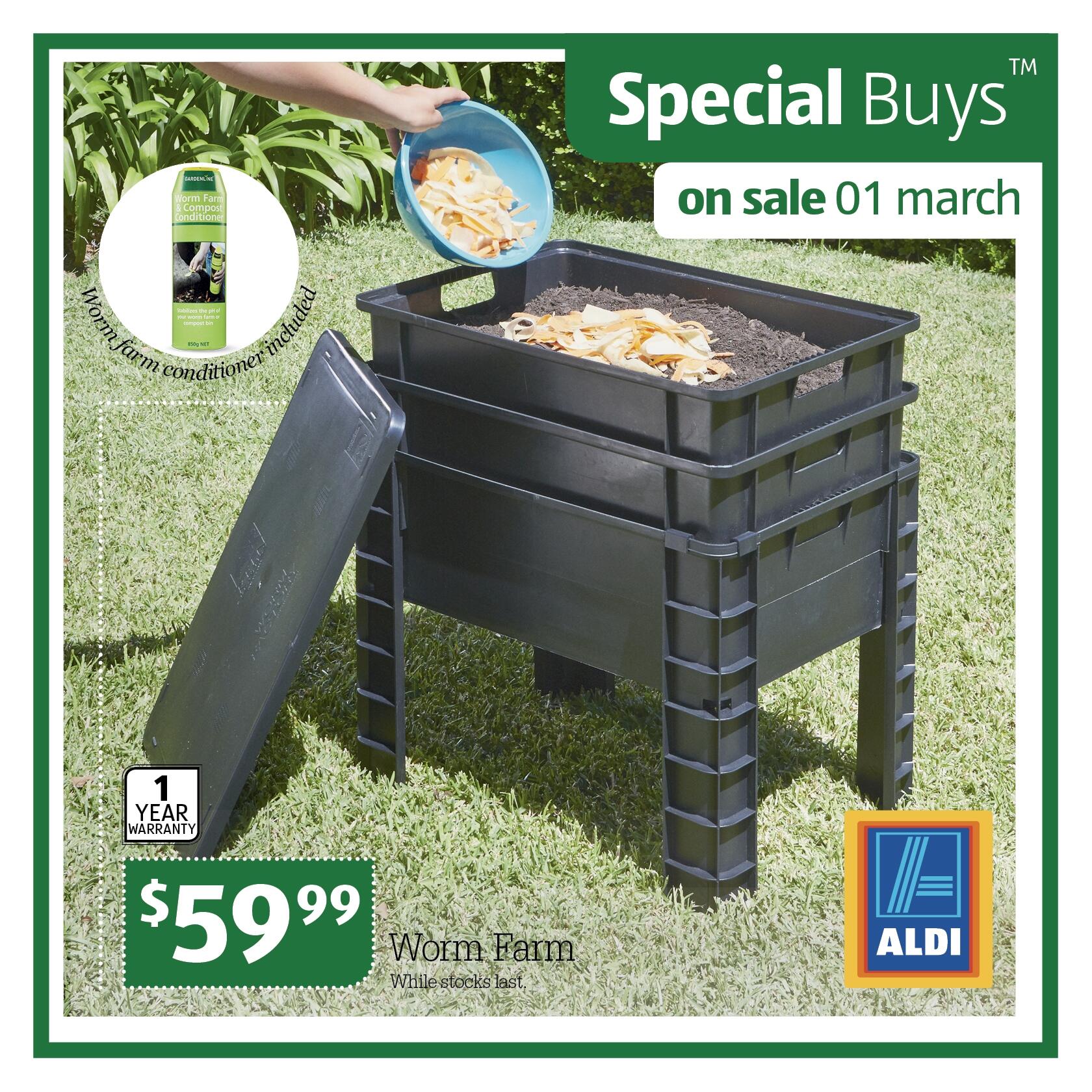 Image of Aldi worm farm