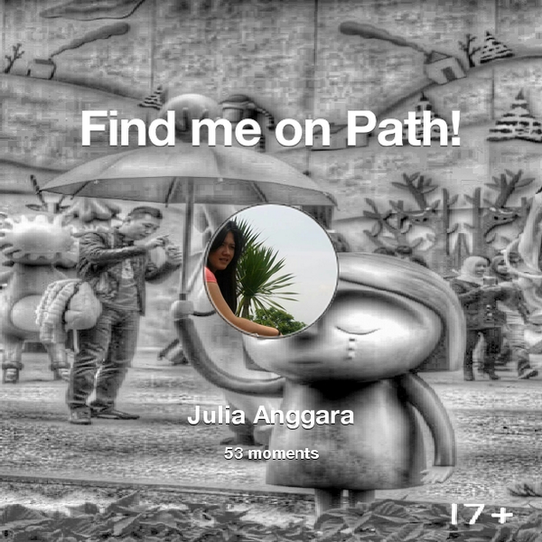 jujuliaa's tweet photo. I've shared 53 memories with my friends on #Path - see them now at http://t.co/8r11Sm9NaA! #thepersonalnetwork http://t.co/6tWEYS16Mw
