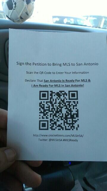 Crocketteers's tweet image. Thanks to the OfficeMax on I 10 and De Zavala for getting our petition flyers ready for Saturday #MLSReady #MLSinSA