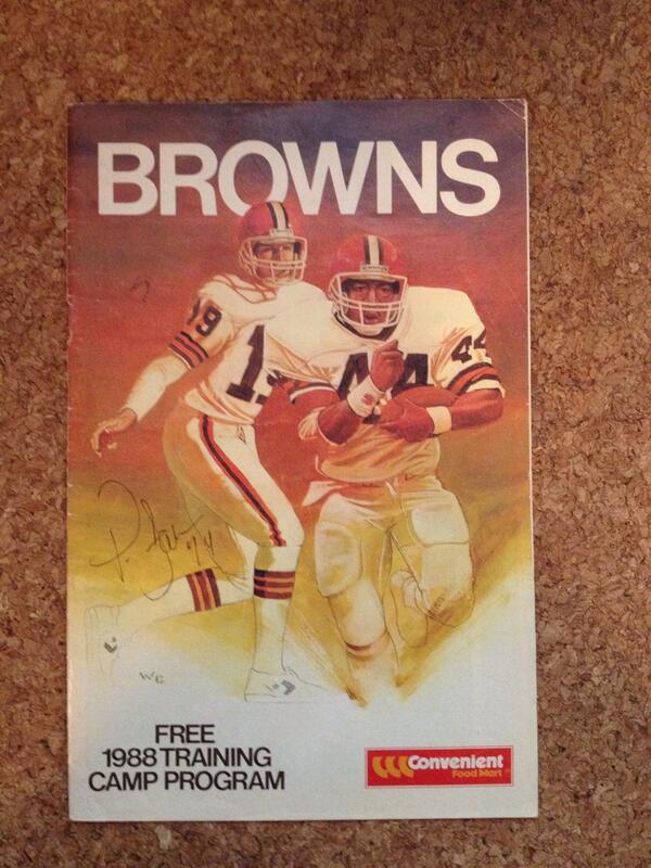 CLEsportsBummer's tweet image. More from the sport's archives at the O'Brien household. #browns #kosar #byner #CLE
