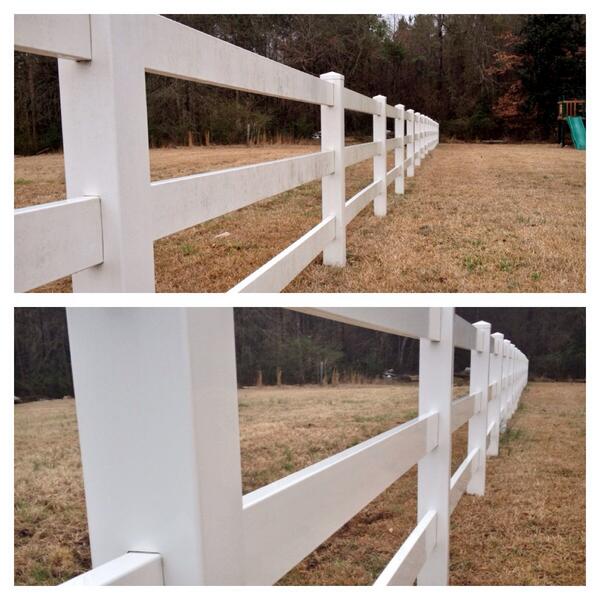 Vinyl fence? Yes, we clean those too!