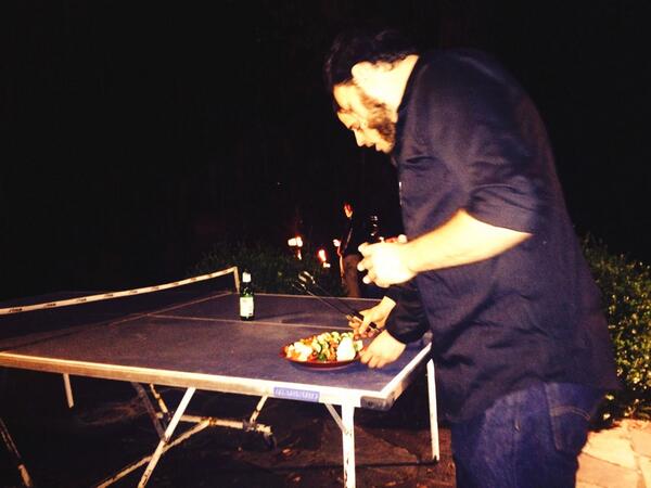 MSNRAband's tweet photo. #pingpong back at the #enterprise things going better ... #grilling http://t.co/ruS0gdEyO0