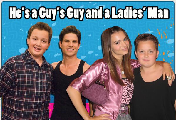 Reason #4 why we think Gibby rocks: He's a guy's guy and a ladies' man!