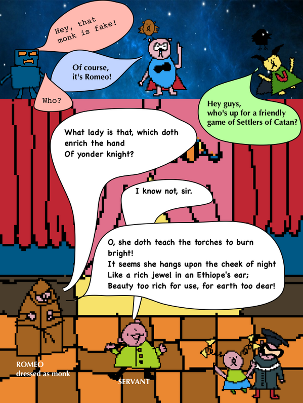 Supergatari's tweet image. Romeo and Juliet and #Supergatari. Panel 26