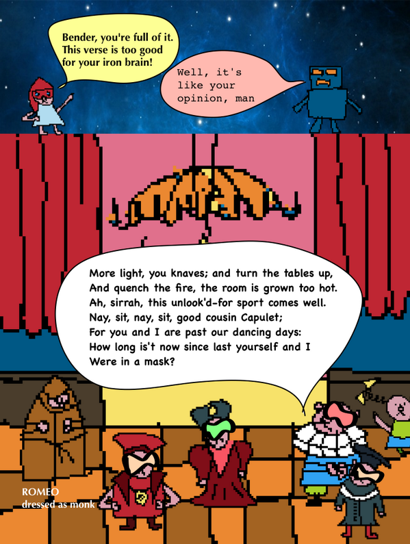 Supergatari's tweet image. Romeo and Juliet and #Supergatari. Panel 25