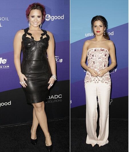 AlexStanUS's tweet image. Demi and Selena   #unite4GoodCarpet 
Feb, 27 in Calif !!