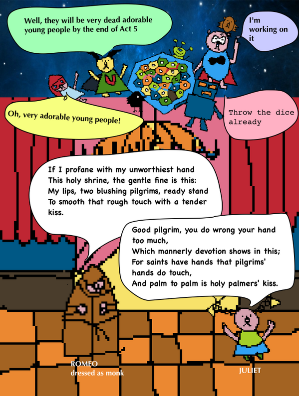 Supergatari's tweet image. Romeo and Juliet and #Supergatari. Panel 27