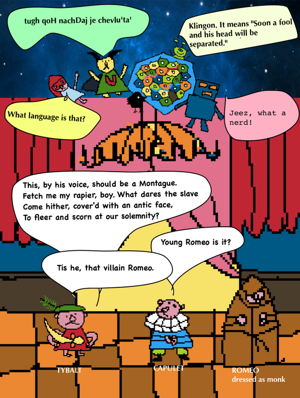 Supergatari's tweet image. Romeo and Juliet and #Supergatari. Panel 28