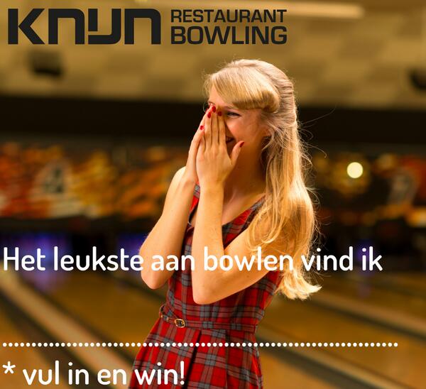 knijn_bowling's tweet photo. Vul in en win! Het leukste aan bowlen vind ik… De leukste wint een uur gratis bowlen bij Knijn! http://t.co/h7Qoxtx9w3