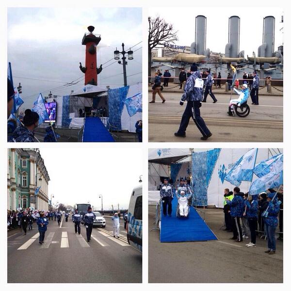 DChernyshenko's tweet photo. The Paralympic Flame was lit in St. Petersburg! #Sochi2014 #Paralympics #torchrelay http://t.co/lUec3cYyUL