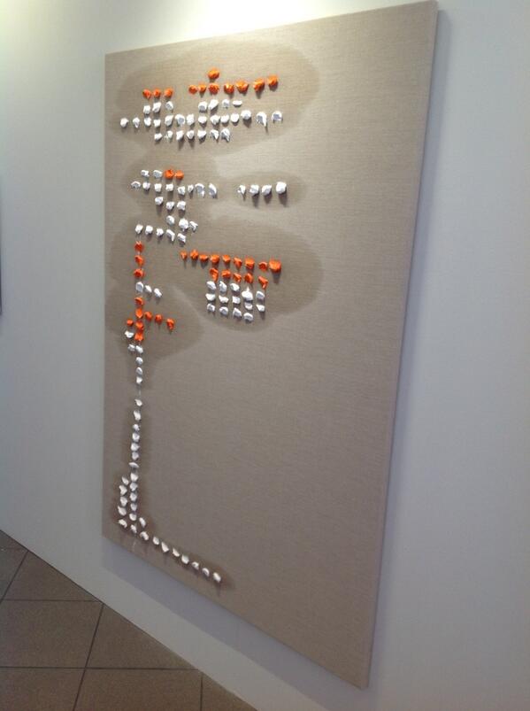 garethharr's tweet photo. Striking stuff by artist Zander Blom at Stevenson gallery, Cape Town art fair http://t.co/Op9NJQH3a1