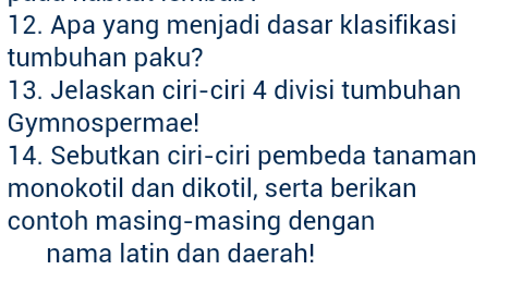 X_1class's tweet photo. SOAL LATIHAN BIOLOGI [2] http://t.co/tRc5G2THAT