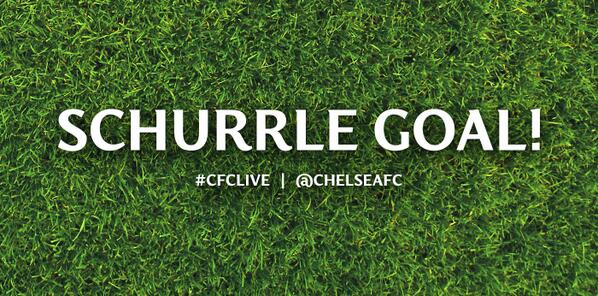 ChelseaFC's tweet photo. GOAL CHELSEA!  #CFCLive http://t.co/PeWCTlatYd