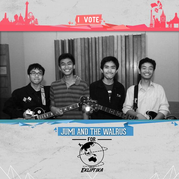 Aksi_Smansa's tweet photo. Jumi and The Walrus! http://t.co/3NC4VgmnDn
