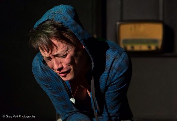 TrainspottingTC's tweet photo. @IAMSIMONWAN as Tommy #talent #londontheatre http://t.co/SuLH158635