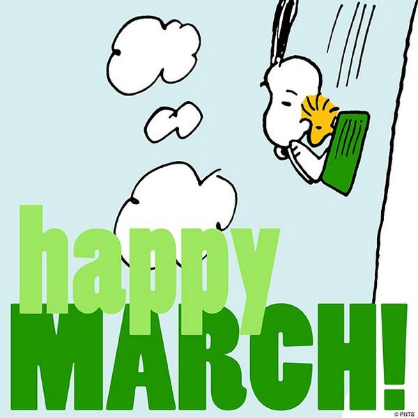 PEANUTS on Twitter: "Happy March! http://t.co/PdzDoZY1fS" / Twitter